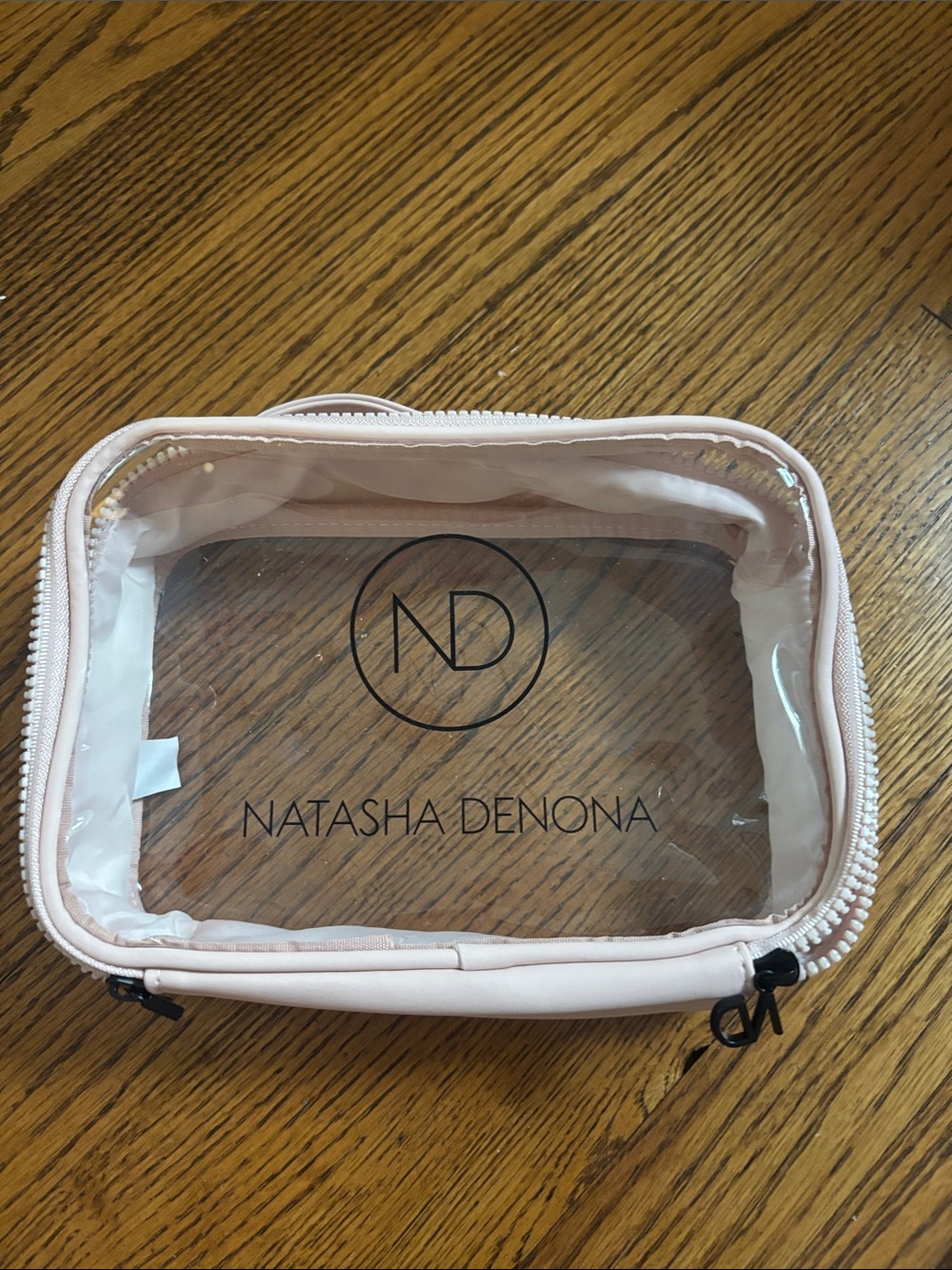Natasha Denona Blush Pink Clear Travel Pouch Make Up Bag